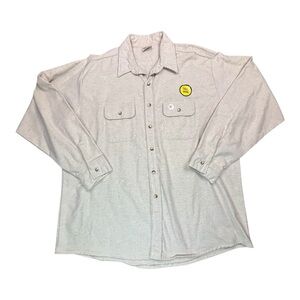 Vintage NEW Five Brother Chamois Cotton Work Shirt Mens 2XLT Cream USA Made NOS